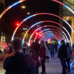 Sonic Runway makes its debut in San Jose. The 25 arches will be at the City Hall Plaza for 7 years.