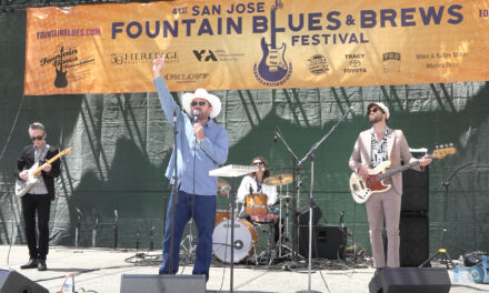 The San Jose Fountain Blues and Brews Festival brings people to Plaza de Cesar Chavez.