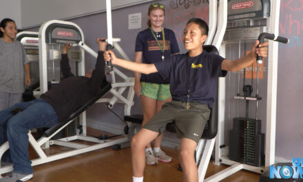 Coliseum College Prep Academy received some gym equipment