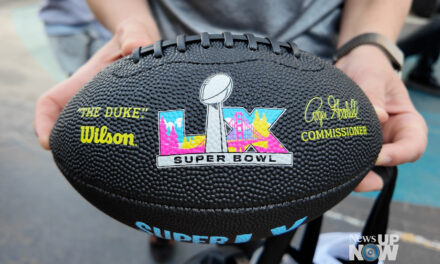 Super Bowl Buzz Packs San Pedro Square in San Jose
